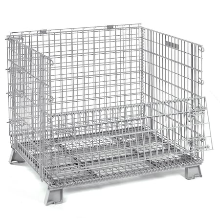 Global Industrial 48x40x36-1/2 Folding Wire Container, 5000 Lb Capacity 239345